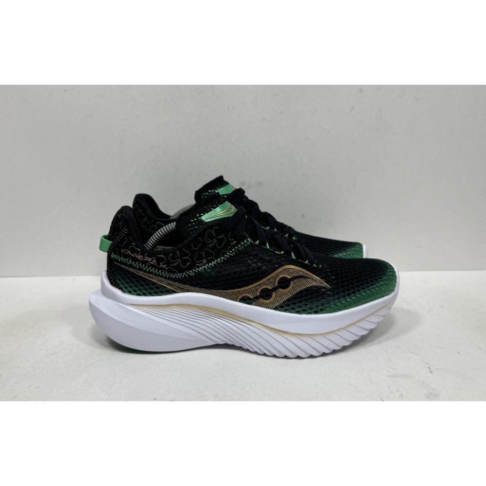 Saucony Kinvara 14 Shamrock Women's Size 7 / Men's 5.5 Black Green Running Shoes